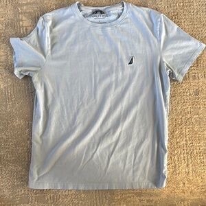 Nautica Blue Short Sleeve Tee Classic Crew Neck